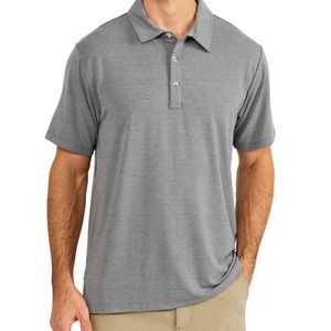 Men’s Free Fly Grey Graphite Polo Large Never Worn